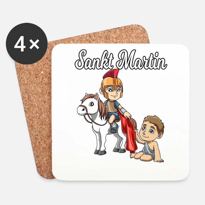 Sankt Martin St Martin - Untersetzer (4er-Set) - Weiß