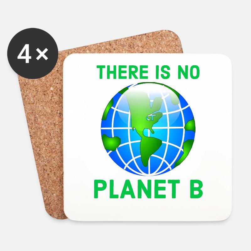 Umwelt, Klimawandel, Klimawandel - Untersetzer (4er-Set) - Weiß