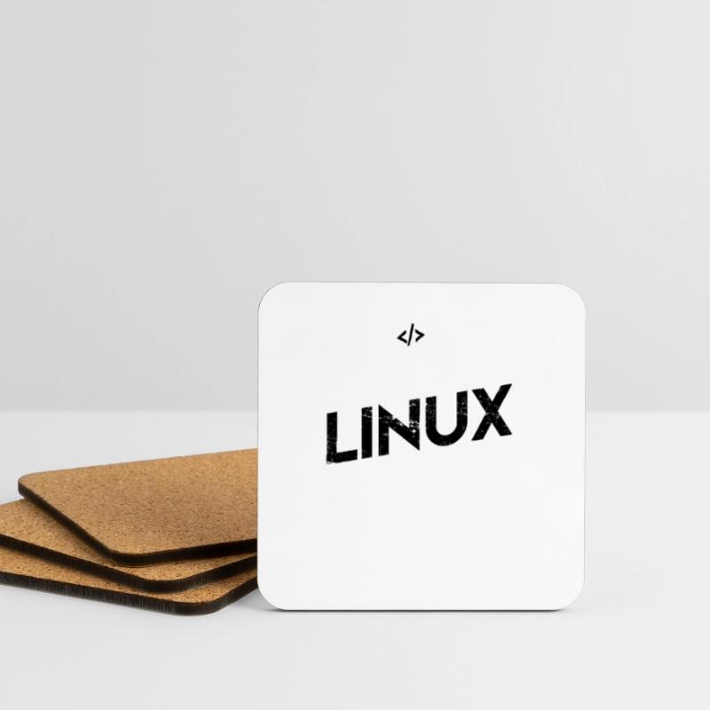 Programmers Linux Gift Open Source Coasters (set of 4)