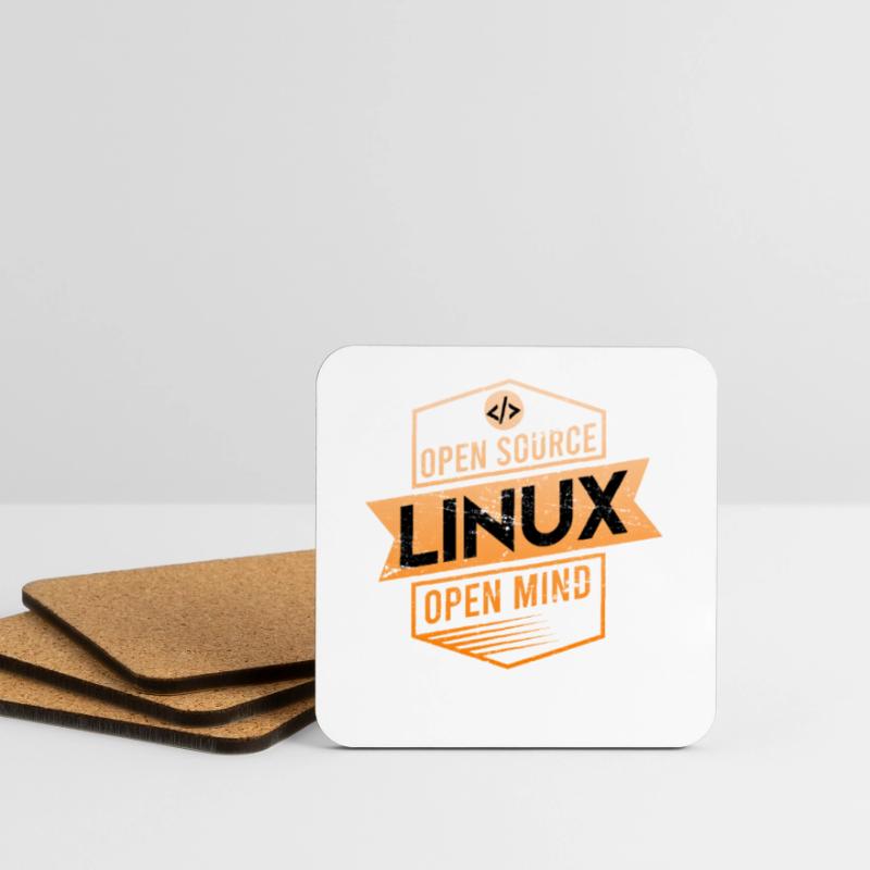 Linux Open Source Open Mind Betriebssystem Untersetzer (4er-Set)
