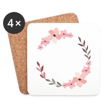 Bride Saying Wedding Jewelry Marriage Bachelor - Coasters (set of 4) - white - Front