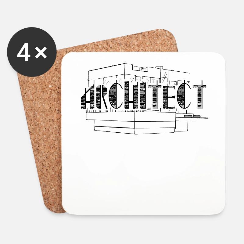 Architekt Beruf Architektur Student Architektin - Untersetzer (4er-Set) - Weiß