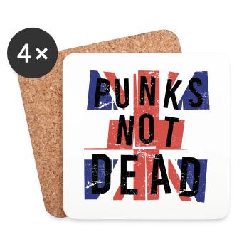 Rocker Rock Music Saying Punk is not Dead Punk Rock - Coasters (set of 4) - white - Front