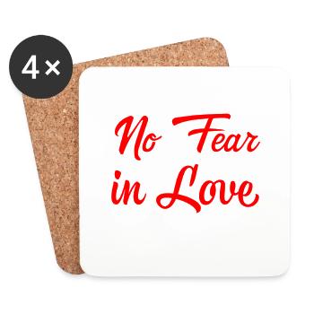 Jesus, Jesus, Jesus Christian Christian Christian - Coasters (set of 4) - white - Front