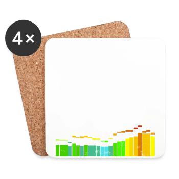 Kite Surf Saying Yellow Days Windsurfing Gift - Coasters (set of 4) - white - Front