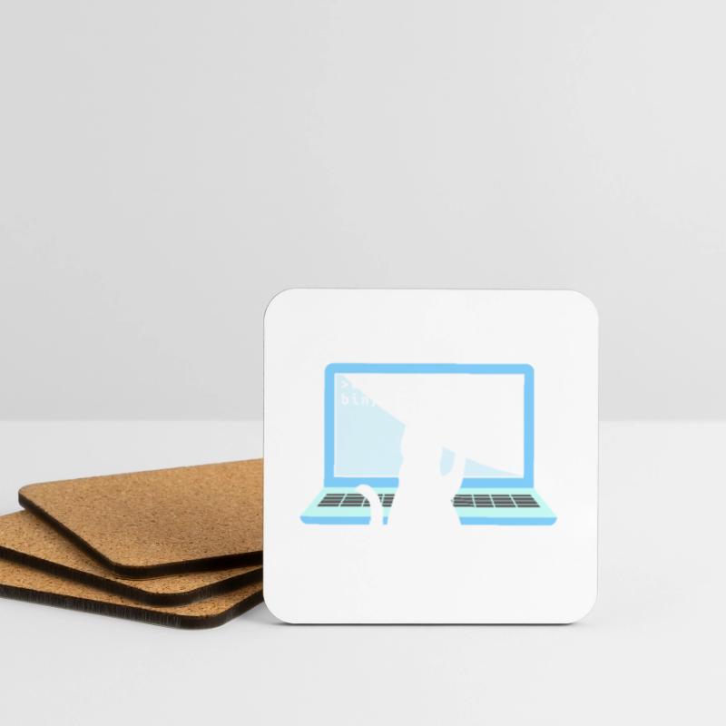 Cat as Programmer Coder Cat Owner Coasters (set of 4)