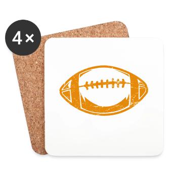 Football Game Day - Coasters (set of 4) - white - Front