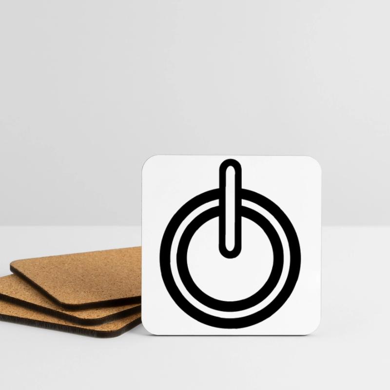 Power Strom Symbol Untersetzer (4er-Set)