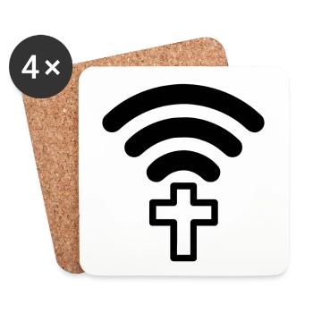 Connect Jesus God Church Pilgrimage Pilgrimage - Coasters (set of 4) - white - Front