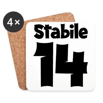 14 Geburtstag Junge Geschenk lustig 14. Ehrentag - Untersetzer (4er-Set) - Weiß - Vorne