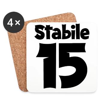 15 Geburtstag Junge Geschenk lustig 15. Ehrentag - Untersetzer (4er-Set) - Weiß - Vorne