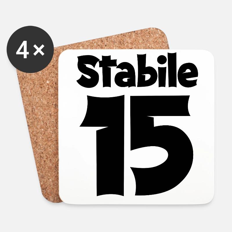 15 Geburtstag Junge Geschenk lustig 15. Ehrentag - Untersetzer (4er-Set) - Weiß