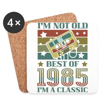 Ich Bin Nicht Alt, Ich Bin Ein Klassiker Best Of - Untersetzer (4er-Set) - Weiß - Vorne