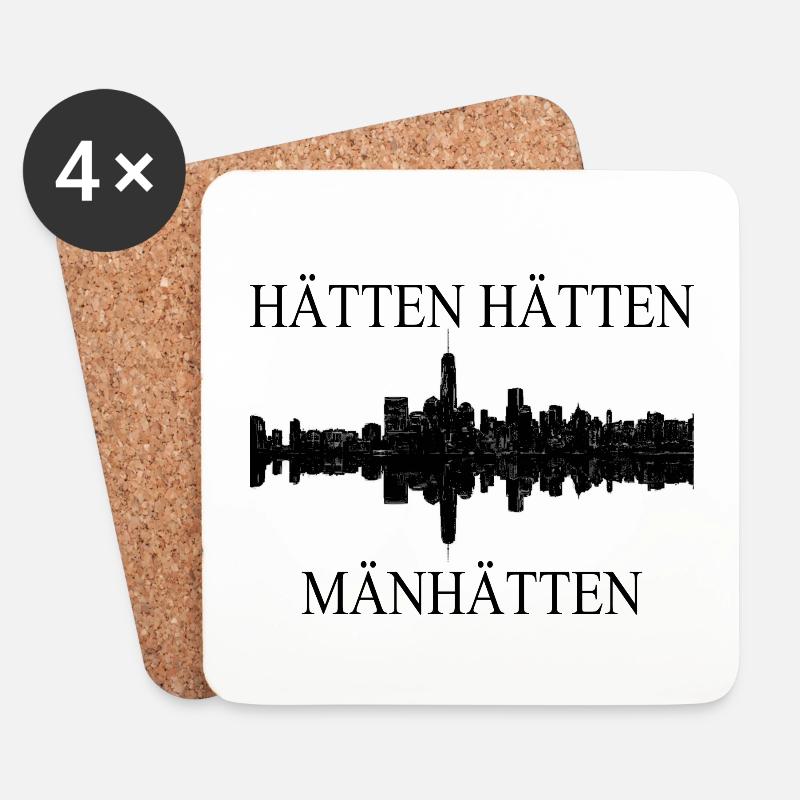 Manhattan - Untersetzer (4er-Set) - Weiß