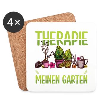 Andere Gehen Zur Therapie, Aber Ich Brauche Einen - Untersetzer (4er-Set) - Weiß - Vorne