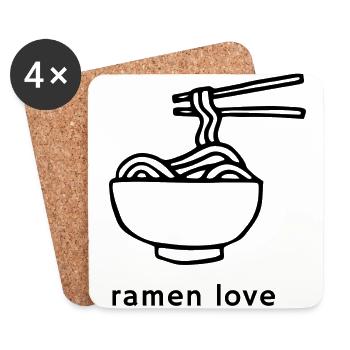 Ramen love - Untersetzer (4er-Set) - Weiß - Vorne