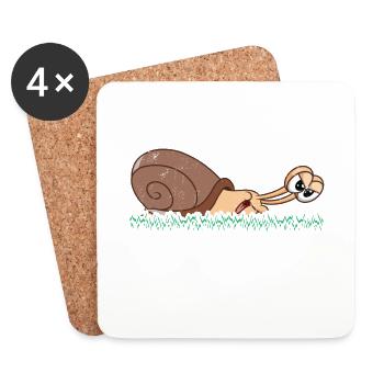 Don't make me Stress Runner Marathon clothing - Coasters (set of 4) - white - Front