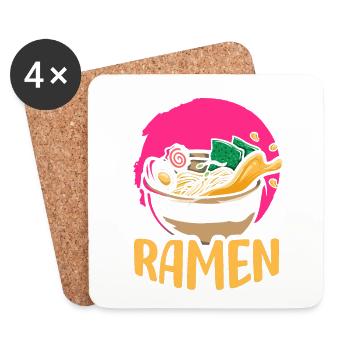 I'm Just A Simple Girl Who Loves Ramen | Ramen - Untersetzer (4er-Set) - Weiß - Vorne