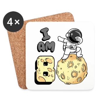 Ich Bin 8 Raum Astronaut Kind Moon Walker 8. - Untersetzer (4er-Set) - Weiß - Vorne