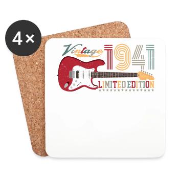 Vintage 1941 Limited Edition 81st birthday | - Coasters (set of 4) - white - Front