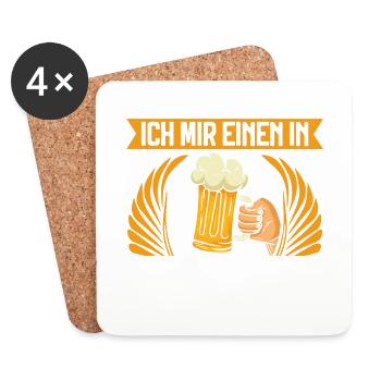 Heute Wird Endlich Mal Reset Gedrückt - Untersetzer (4er-Set) - Weiß - Vorne
