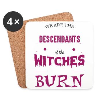 Descendants Of The Witches You Couldn't Burn - Coasters (set of 4) - white - Front
