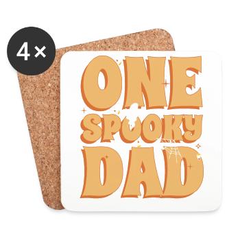 A spooky Halloween costume party with - Coasters (set of 4) - white - Front