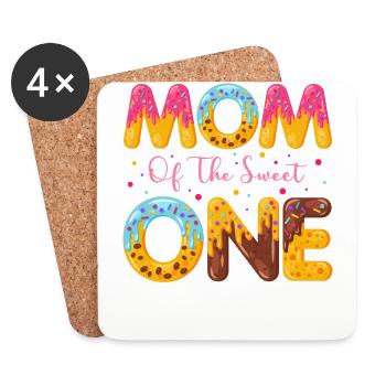 Mother Of Sweet Sprinkles Delicious Doughnuts - Coasters (set of 4) - white - Front