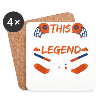 This sports legend is now 20, hockey game 20. - Coasters (set of 4) - white - Front