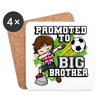 Promu au big brother soccer player United - Dessous de verre (lot de 4) - blanc - Devant