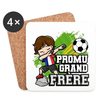 Promu Grand Frère Funny footballer - Coasters (set of 4) - white - Front