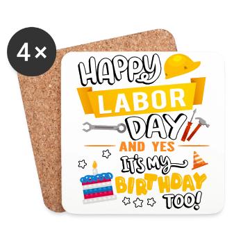 Happy Labor Day and yes, I have - Coasters (set of 4) - white - Front