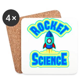 Rocket Science Rocket Science Kids - Coasters (set of 4) - white - Front