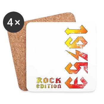 Birthday Rock Edition 1953 - Coasters (set of 4) - white - Front