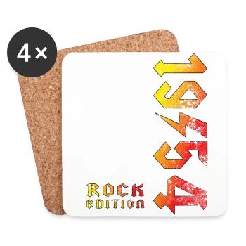 Birthday Rock Edition 1954 - Coasters (set of 4) - white - Front