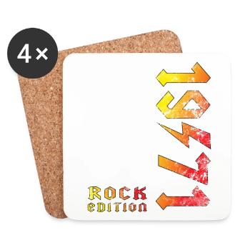Birthday Rock Edition 1971 - Coasters (set of 4) - white - Front