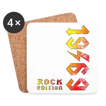 Birthday Rock Edition 1969 - Coasters (set of 4) - white - Front