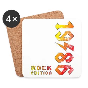 Birthday Rock Edition 1986 - Coasters (set of 4) - white - Front