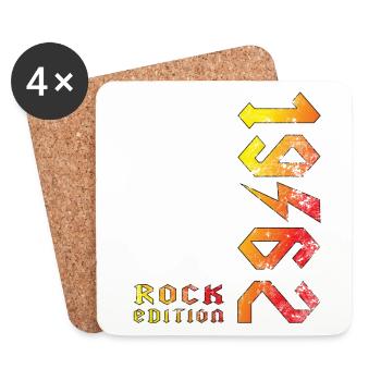 Birthday Rock Edition 1962 - Coasters (set of 4) - white - Front