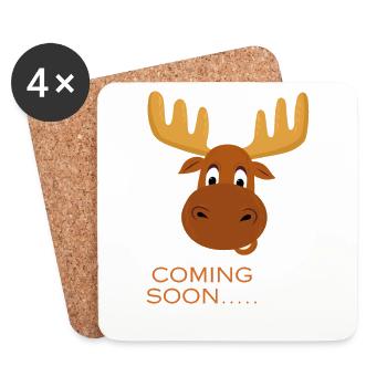 Coming SOOn Christmas - Coasters (set of 4) - white - Front