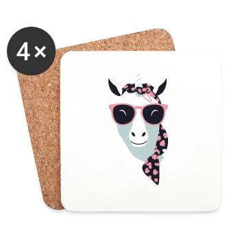 Unicorn Mom Stylish Unicorns Lovers - Coasters (set of 4) - white - Front