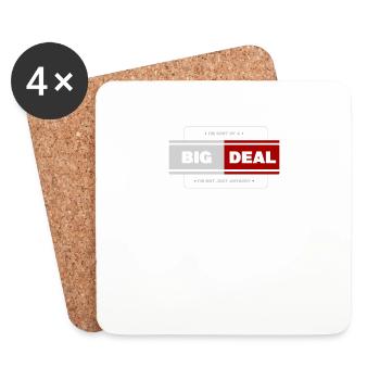 Énergie Big Deal - Dessous de verre (lot de 4) - blanc - Devant