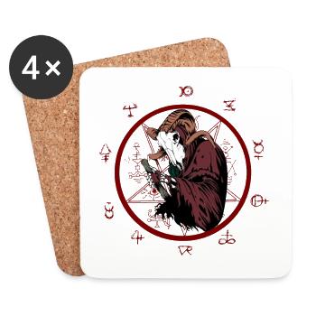 Alchemist of Hell - Coasters (set of 4) - white - Front