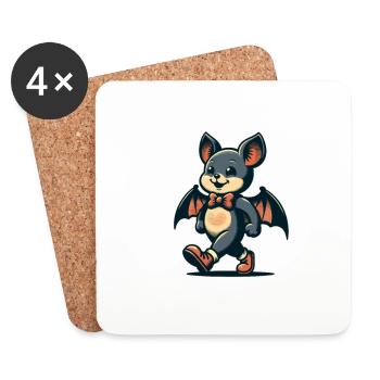 Funny Halloween Party Spooky Season - Coasters (set of 4) - white - Front