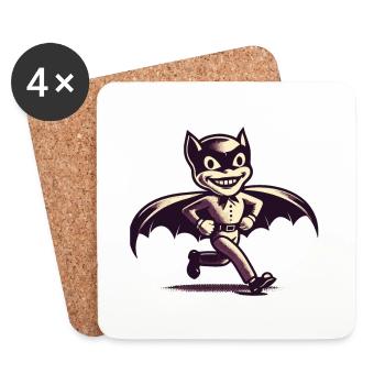 Funny Halloween Party Spooky Haunting - Coasters (set of 4) - white - Front
