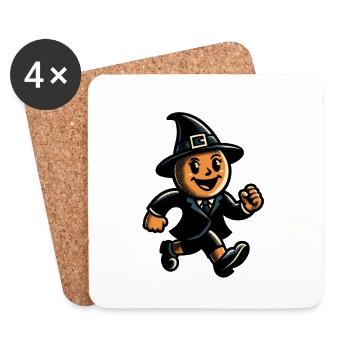Retro Cartoon Witches Vintage Witches Design - Coasters (set of 4) - white - Front