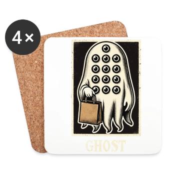 Spooky Party Trick Or Treat Time - Coasters (set of 4) - white - Front
