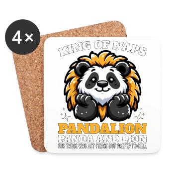 KING OF NAPS - PANDALION - Coasters (set of 4) - white - Front