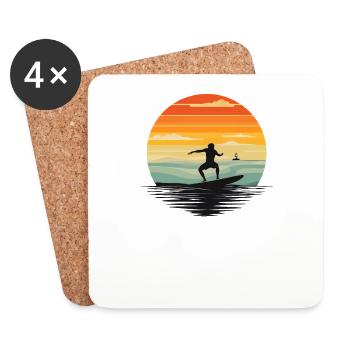 D’accord, voici un titre, une description et des balises pour un - Dessous de verre (lot de 4) - blanc - Devant
