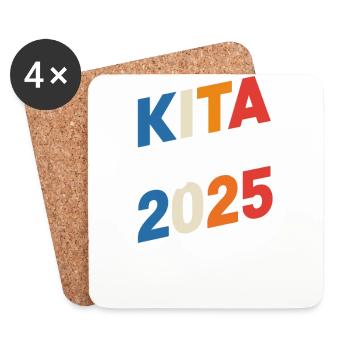 Kita Abgänger 2025 Legende Schulstart - Untersetzer (4er-Set) - Weiß - Vorne